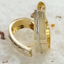 PEND.MEDIO ARO 20*6MM BICOLOR PIEDRAS CATALAN