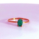 SORTIJA ESMERALDA OVAL DE 6X4MM 0.53 CT