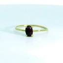 SORTIJA CON RUBÍ OVAL DE 6X4MM.0'48 CT