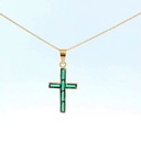 CRUZ 6 BARRETA 4x1.5MM VERDE 19X10MM