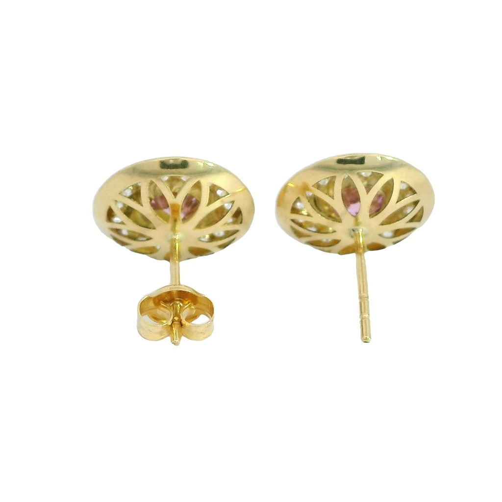 PENDIENTES MICROENGASTE 32/CIRC ROSA 11MM PRESION