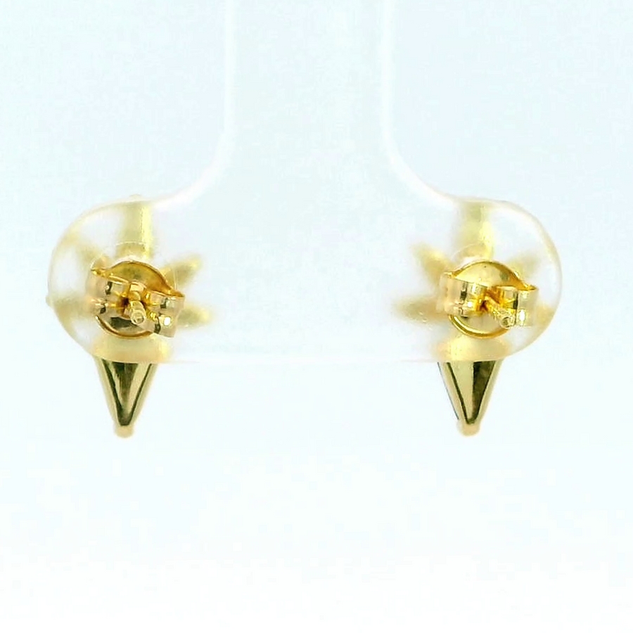 PENDIENTES COMETA PIEDRA COLOR ESMERALDA DE 7x4MM.12MM.