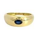 SORTIJA CON  ZAFIRO DE 5x3MM