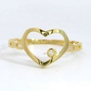 SORTIJA CORAZON 11x9MM CON CIRCONITA.