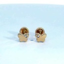 PENDIENTES MARIPOSA 6MM CON CIRCONITAS.