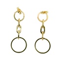 PENDIENTES CIRCULO Y ESLABONES,31MM.