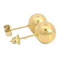 PENDIENTES BOLA LISA 8MM.PRESION.