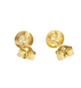 PENDIENTES CHATON CIRCONITA DE  3MM. PRESION.