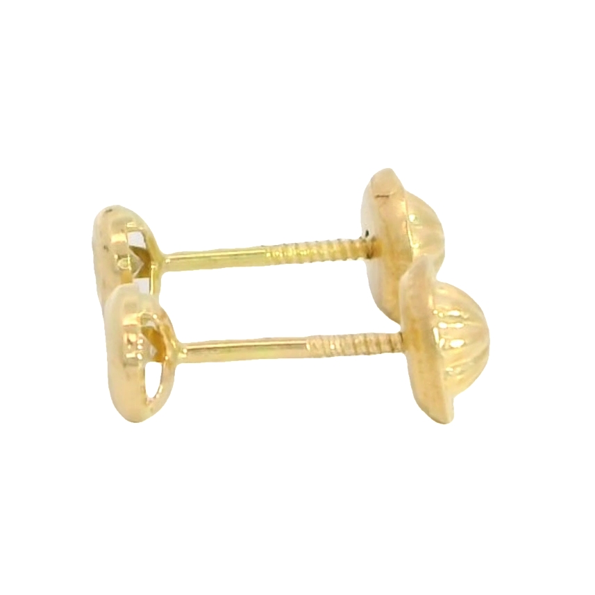 PENDIENTES CHATON CIRCONITA DE  2MM.ROSCA.