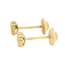 PENDIENTES REDONDO CIRCONITA DE  3MM. ROSCA.