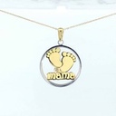 COLGANTE MAMA HUELLAS 17x24MM