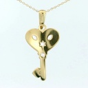 COLGANTE LLAVE MAMA CON ESMALTE. 18MM