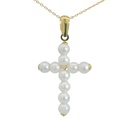 CRUZ  "PEARL SHELL" 3MM .20x14MM.