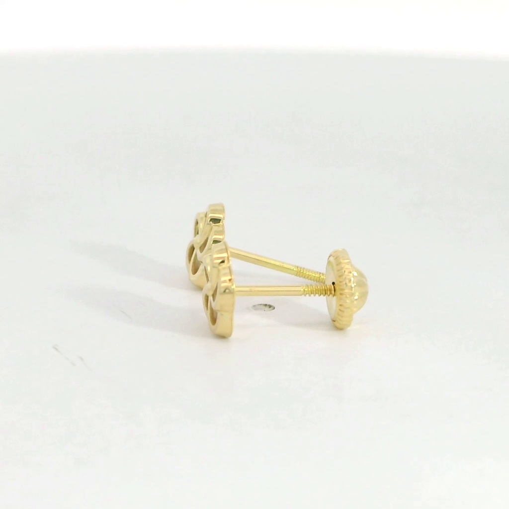 PENDIENTES FLOR NACAR 5 PETALOS.6MM.TORNILLO