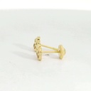 PENDIENTES FLOR NACAR 5 PETALOS.6MM.TORNILLO