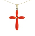 CRUZ CORAL FINO 27x21MM.