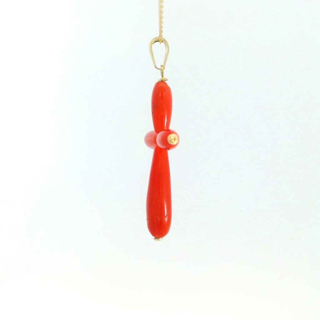 CRUZ CORAL FINO 27x21MM.