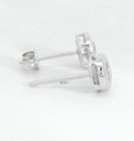 PENDIENTES CHATON FUNDICION  6MM. BRILLANTES H-SI1  0.40 CT TW