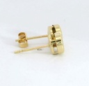 PENDIENTES CHATON TROQUELADO 5.5MM.BRILLANTES H-SI 0.18 CT TW.