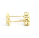 PENDIENTES CHATON ESTAMPACION 5MM.BRILLANTES H-SI 1 0.10 CT TW