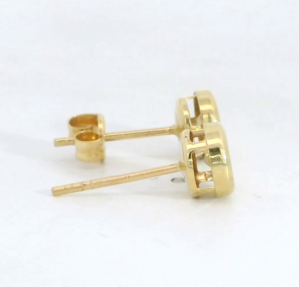 PENDIENTES CHATON ESTAMPACION 5MM.BRILLANTES H-SI 1 0.15 CT TW