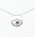 COLGANTE CHATON ORO BLANCO 6MM.BRILLANTE H-SI 1. 0.10CT