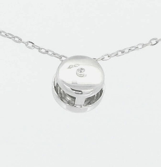 COLGANTE CHATON ORO BLANCO ESTAMPACION 4.5MM.BRILLANTE H-SI 1. 0.03 CT.0.03CT.