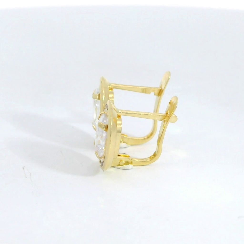 PENDIENTES BANDA PIEDRA  DE 7x5MM. CATALAN