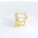 PENDIENTES BANDA PIEDRA  DE 7x5MM. CATALAN