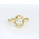 SORTIJA  ORLA 10MM PIEDRA OVAL  5x7MM