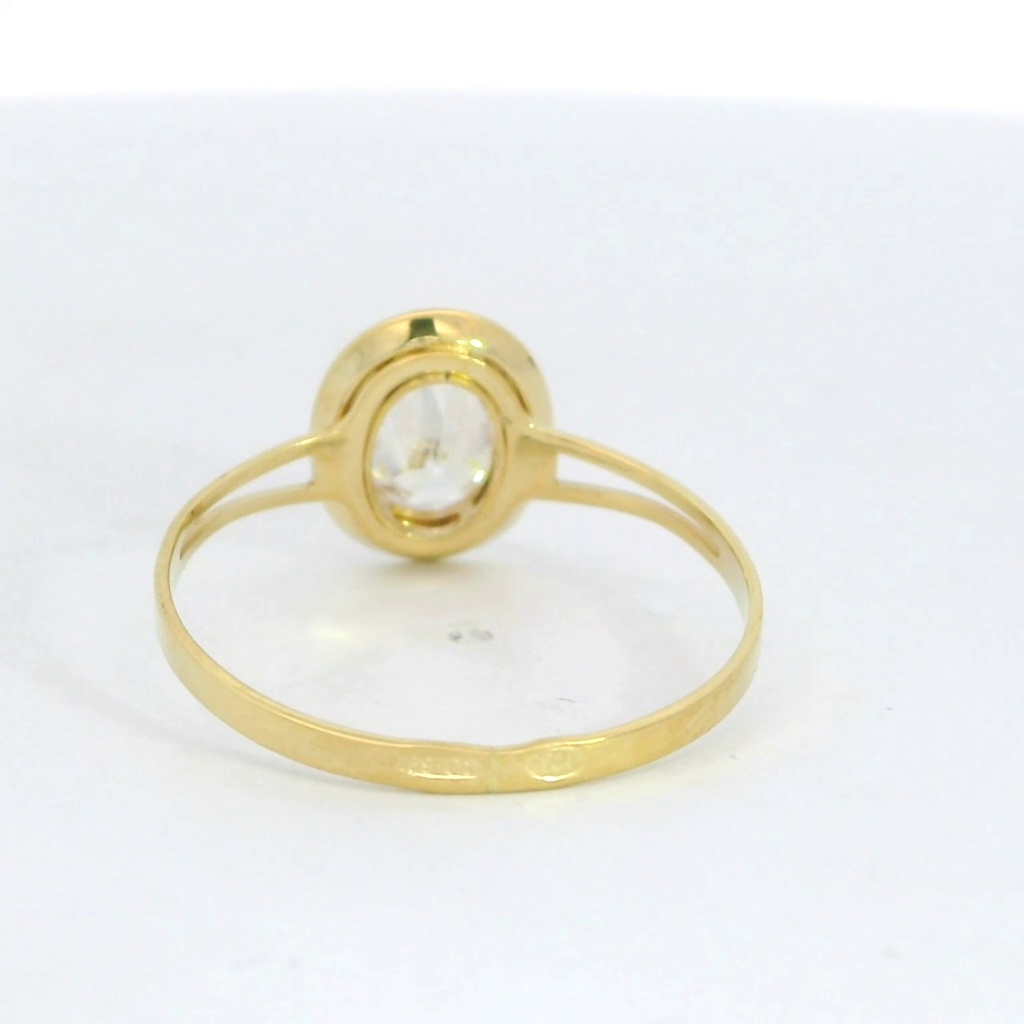 SORTIJA  ORLA 10MM PIEDRA OVAL  5x7MM