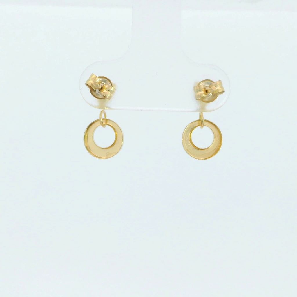 PENDIENTES LARGOS 1 PIEDRA EN COLOR AGUA MARINA