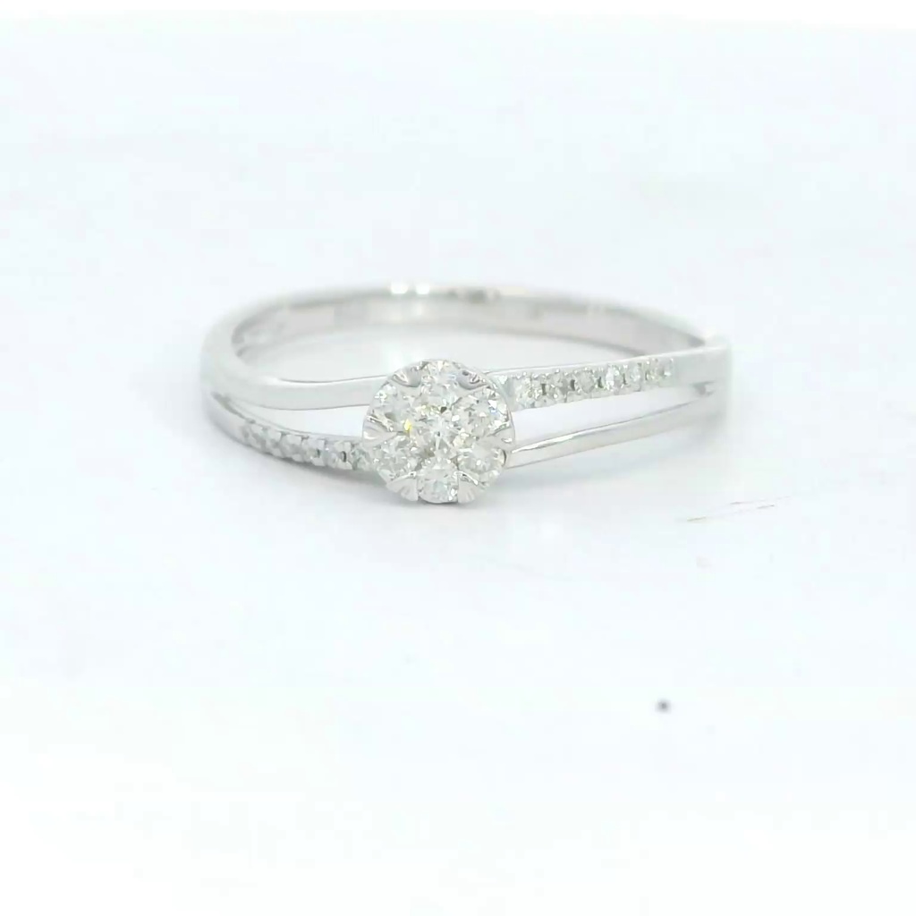 SORTIJA CUAJO BRILLANTES SI1-H .0.17 CT TW.