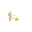 PEND.GARRA TREBOL TRICOLOR 6MM PRESION