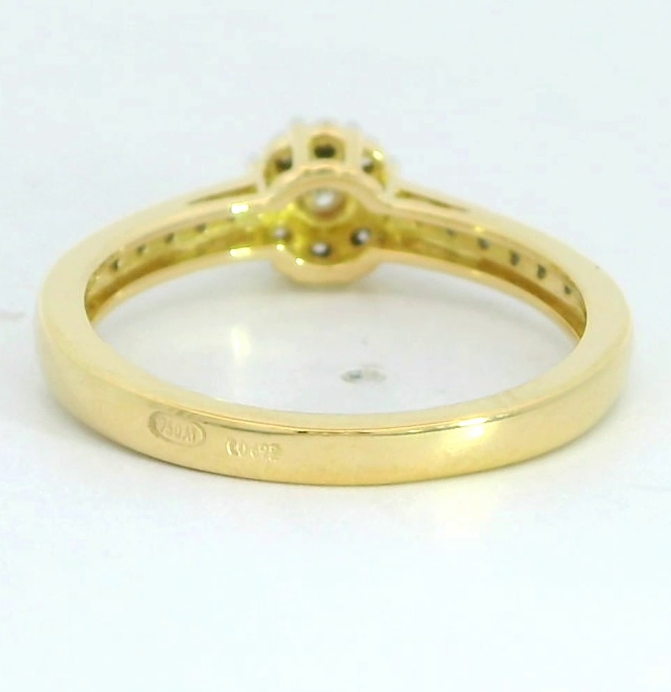 SORTIJA  BRILLANTES DI 12 RD 0.06 CT DI 1 RD SI-H 0.01 DI 8RD 0.03 CT.TW