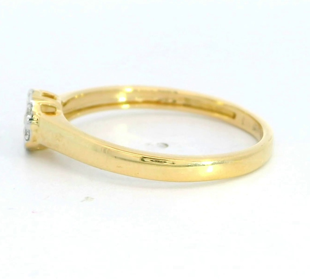 SORTIJA  BRILLANTES DI 7 RD 0.09 CT DI 1 RD SI-H 0.02 CT TW.