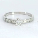 SORTIJA  BRILLANTES DI 10 RD 0.15 CT DI 1 RD SI-H 0.15 CT TW