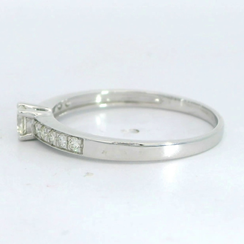 SORTIJA  BRILLANTES DI 10 RD 0.15 CT DI 1 RD SI-H 0.15 CT TW