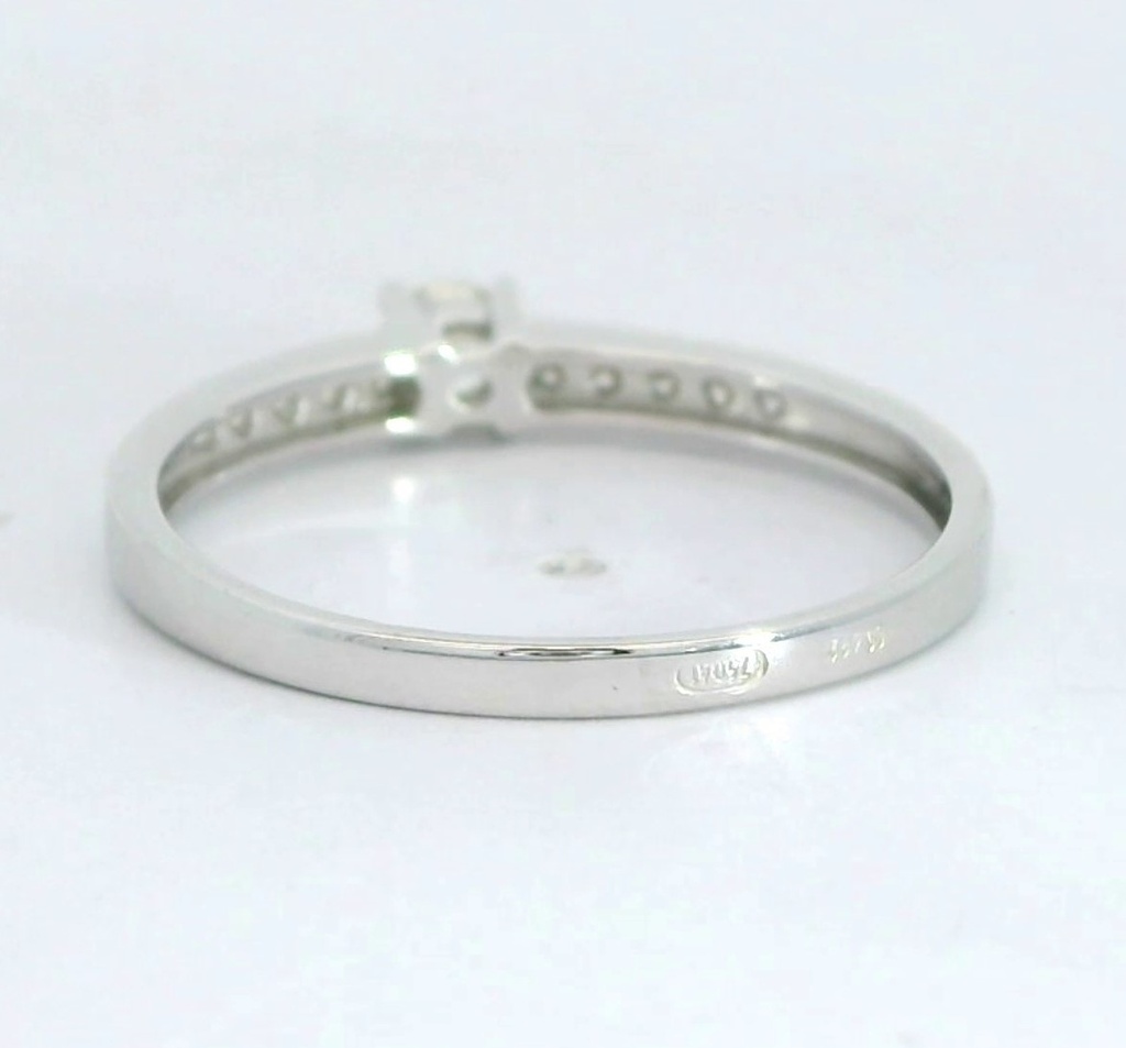 SORTIJA  BRILLANTES DI 10 RD 0.15 CT DI 1 RD SI-H 0.15 CT TW