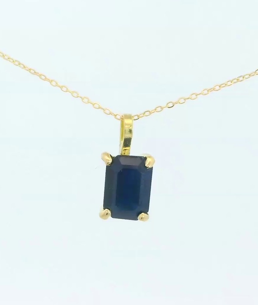 COLGANTE ZAFIRO 7x5MM.
