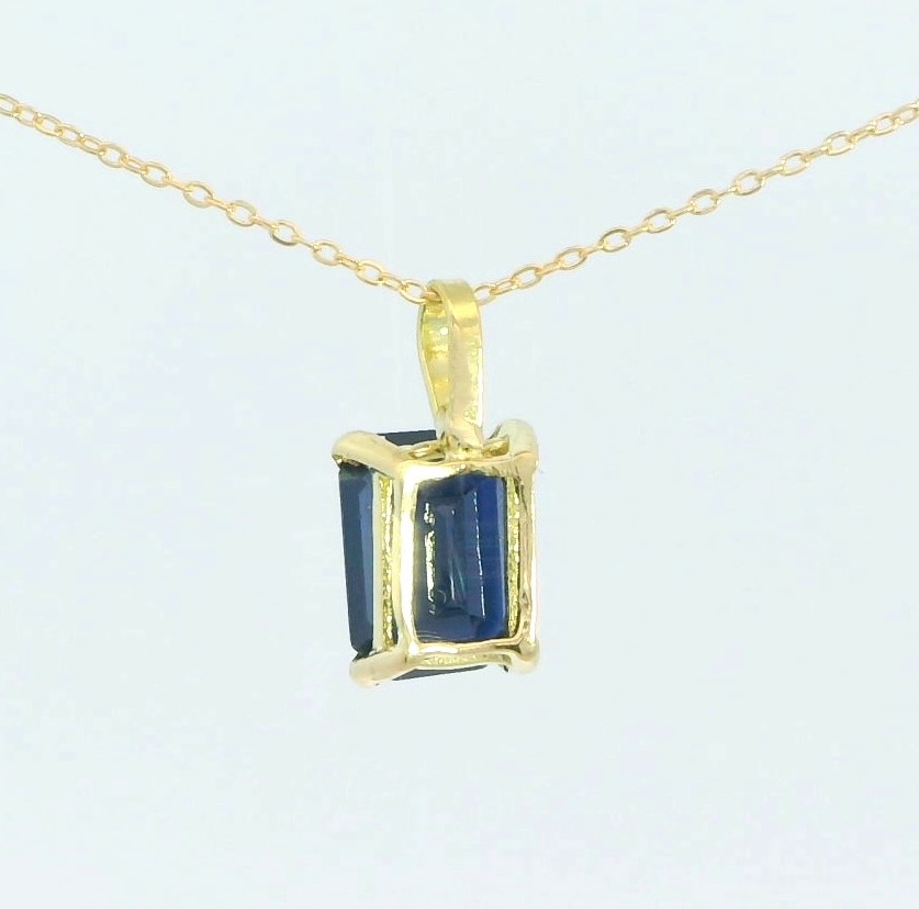 COLGANTE ZAFIRO 7x5MM.