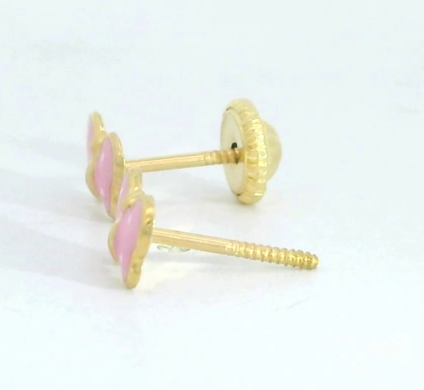 PENDIENTES MARIPOSA ESMALTE .7MM.