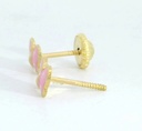 PENDIENTES MARIPOSA ESMALTE .7MM.