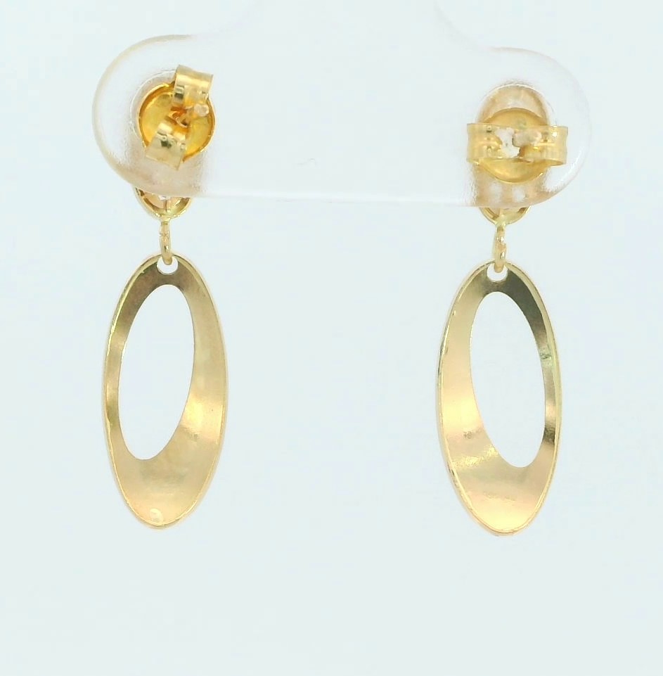 PENDIENTES LARGOS 23x6MM CON CIRCONITAS.PRESION