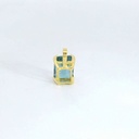 COLGANTE TOPACIO  LONDON BLUE 7x5MM.
