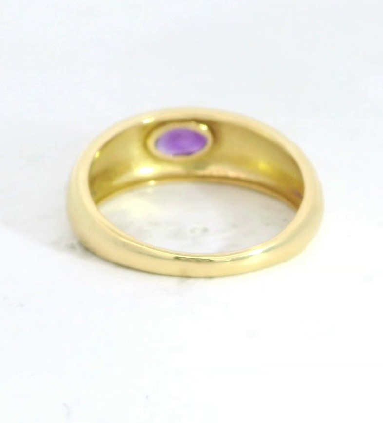 SORTIJA CON AMATISTA DE 5x3MM