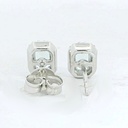 PENDIENTES BRILLANTES AGUA MARINA 1.024 DI 64 RD SI 0.54 CT