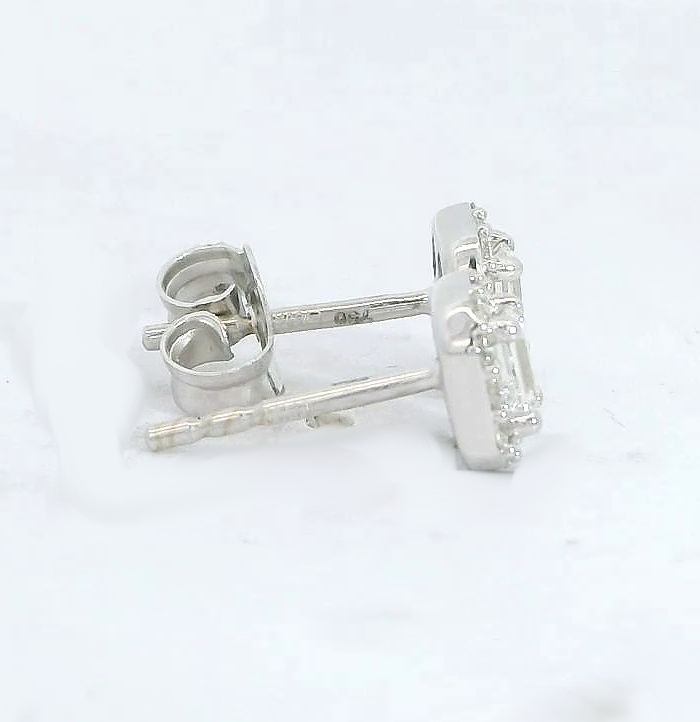 PENDIENTES BRILLANTES Di 2 EM 0.20 DI 12 RD SI H 0.08 12 RD 0.06 CT.0.34 CT TW