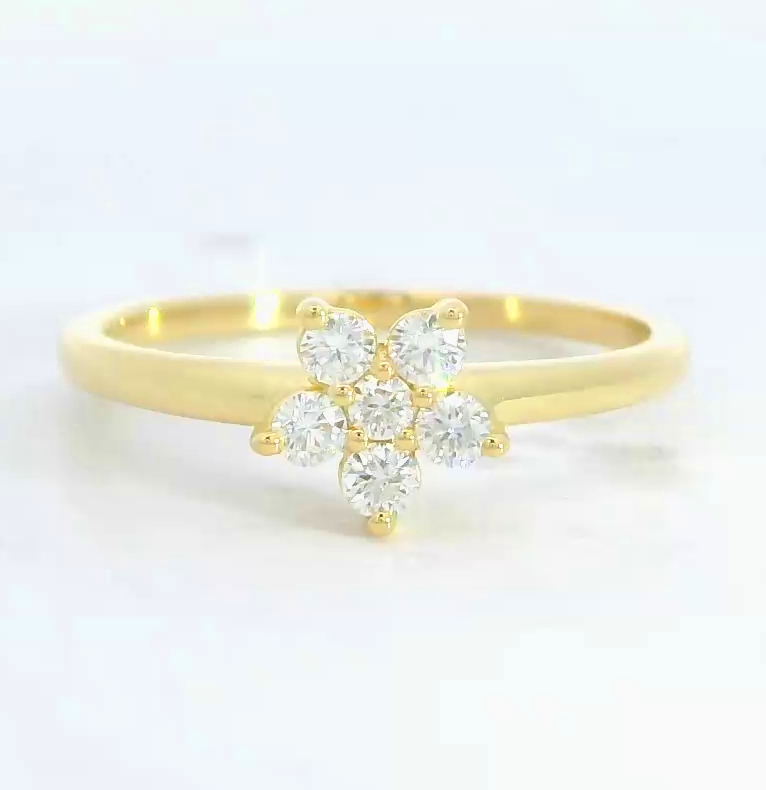 SORTIJA  BRILLANTES DI 1 EM 0.03 CT DI 5 SI-H 0.22 CT.0.25 TW