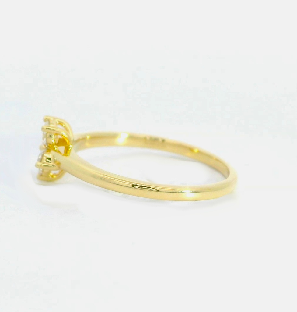 SORTIJA  BRILLANTES DI 1 EM 0.03 CT DI 5 SI-H 0.22 CT.0.25 TW